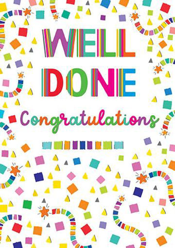 Picture of WELL DONE CONGRATULATIONS CARDS